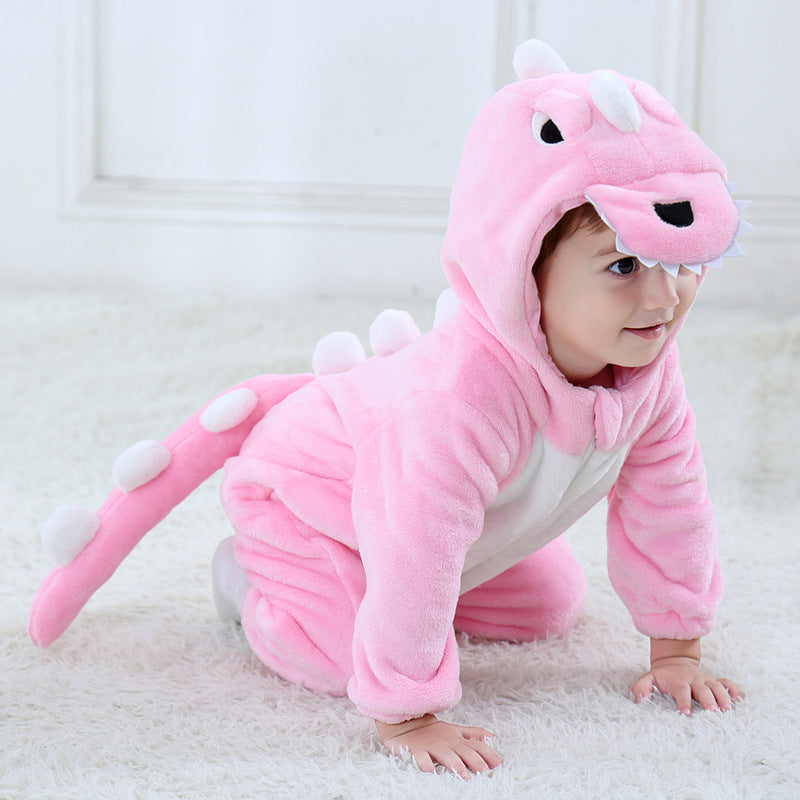 Flannel Animal Shape Baby Jumpsuit for Autumn/Winter